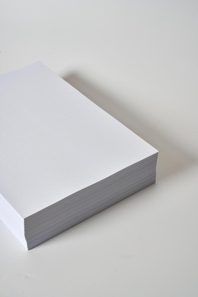 a 4 paper on a white background photo