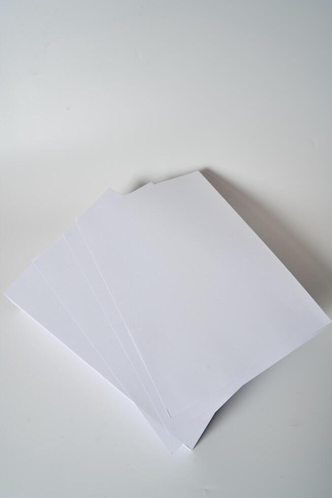 a 4 paper on a white background photo