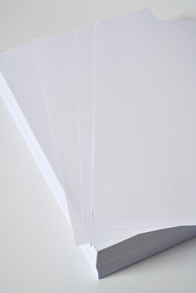 a 4 paper on a white background photo