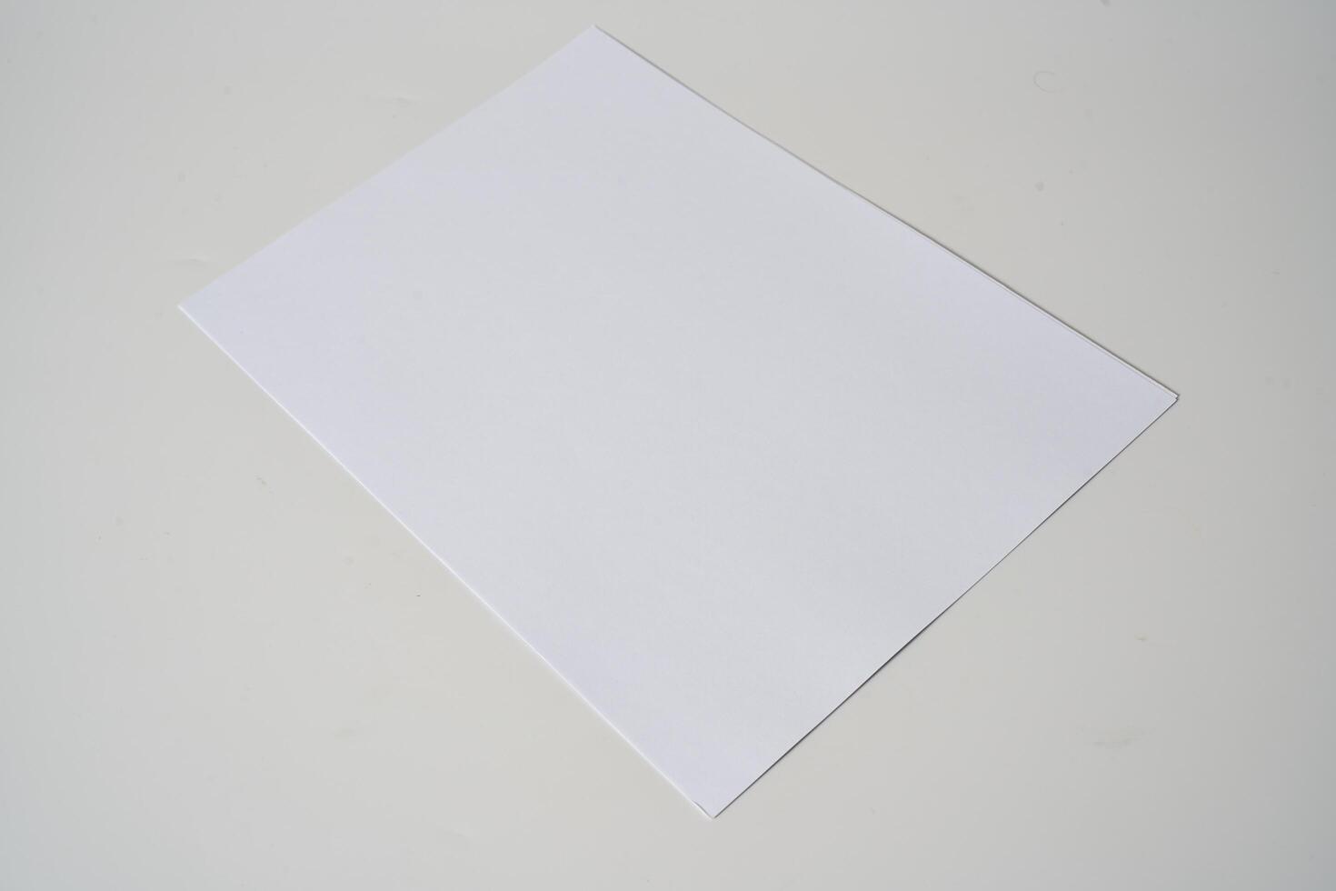 a 4 paper on a white background photo