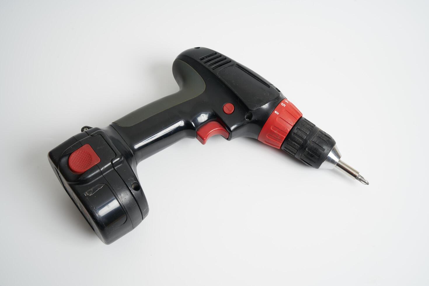 cordless drill on a white background photo