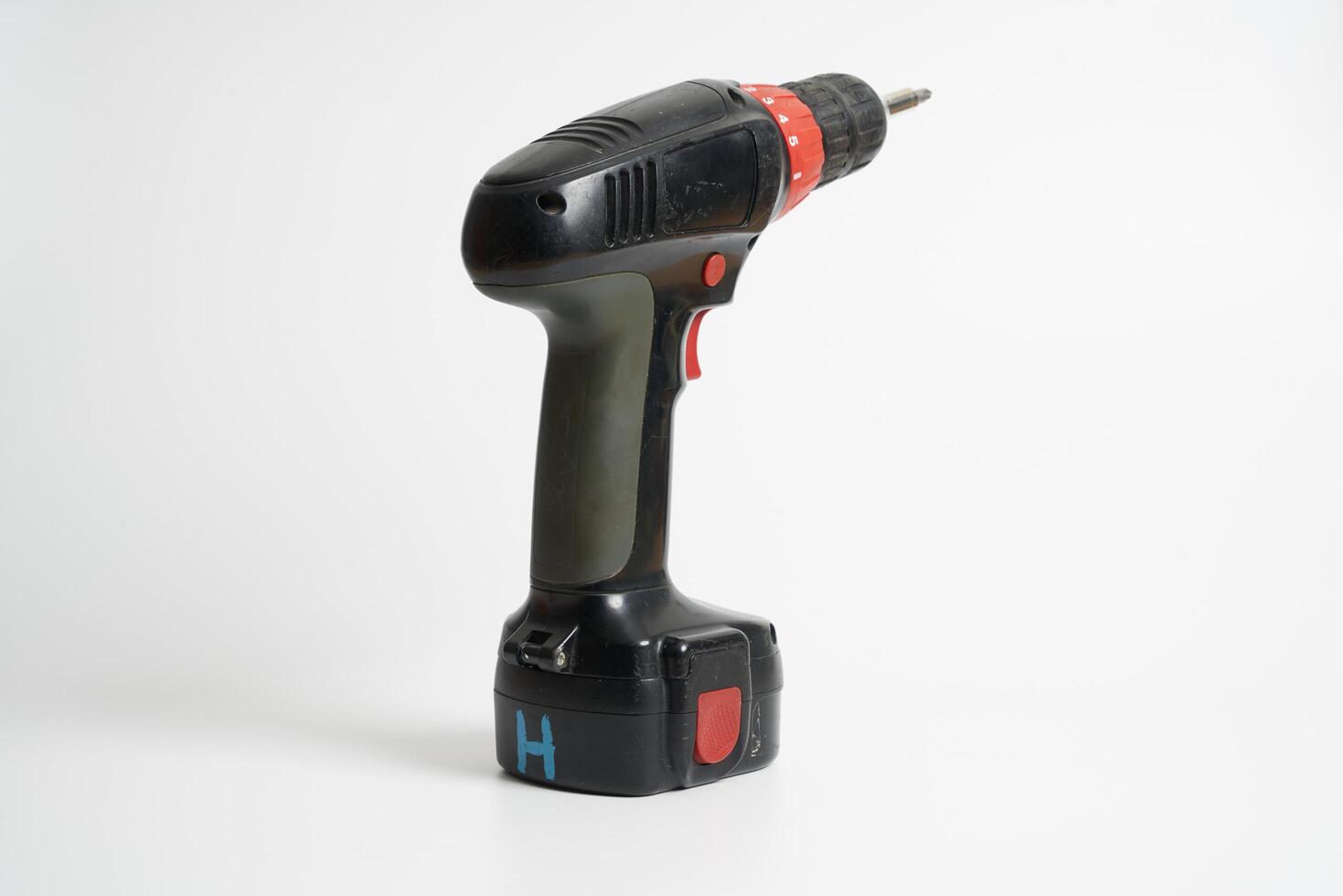 cordless drill on a white background photo