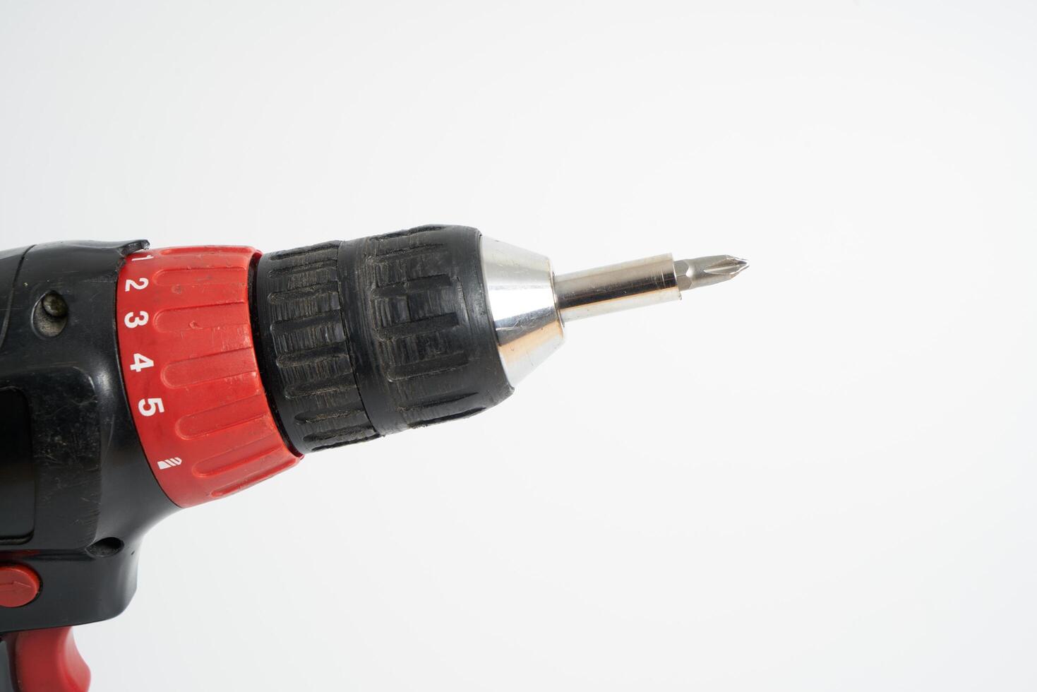 cordless drill on a white background photo