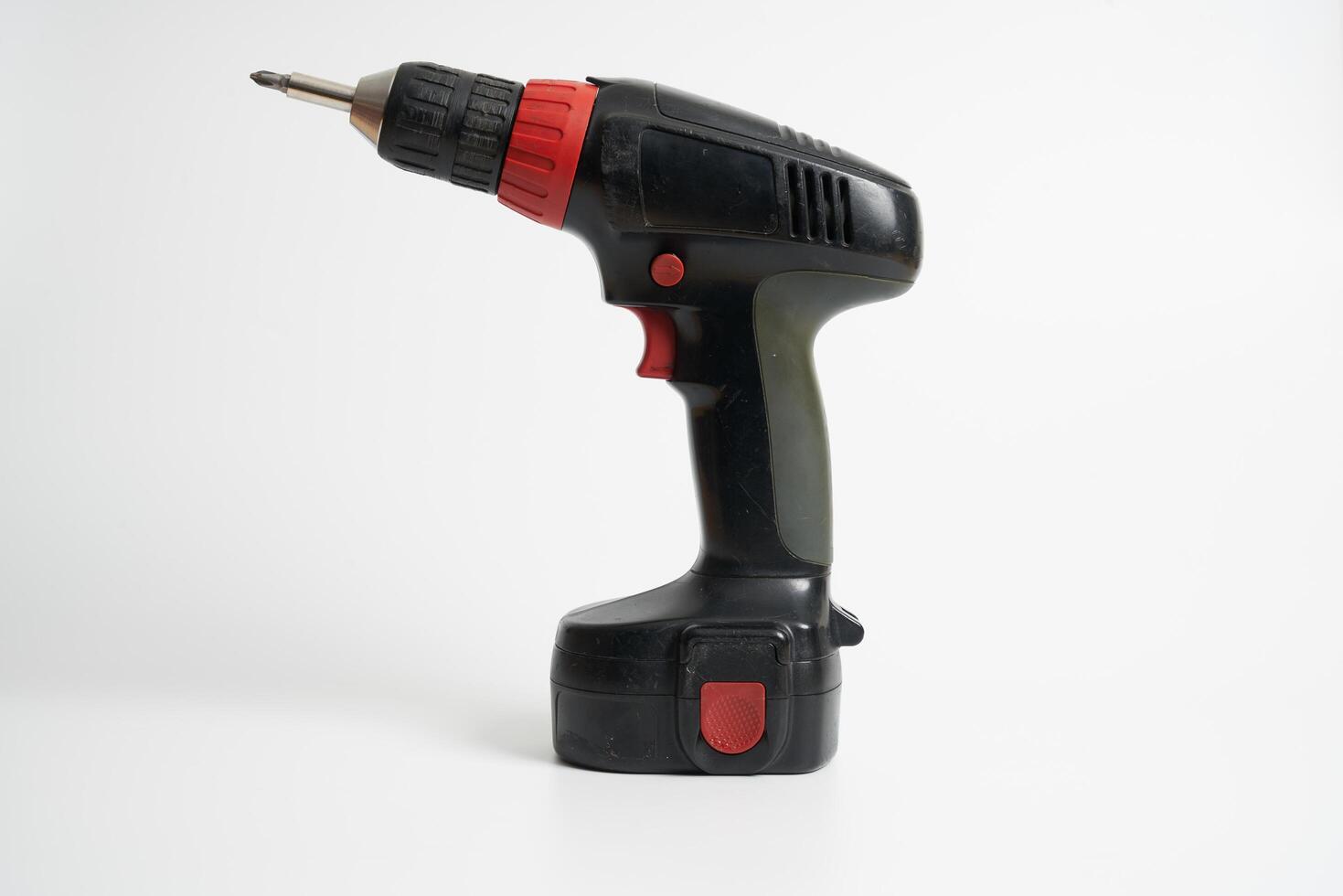 cordless drill on a white background photo