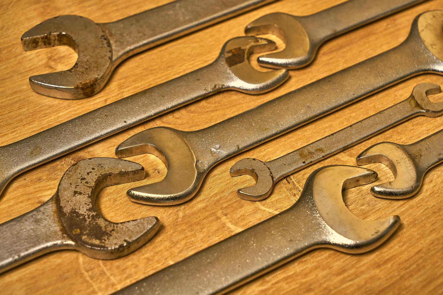 vintage hand tool wrenches photo