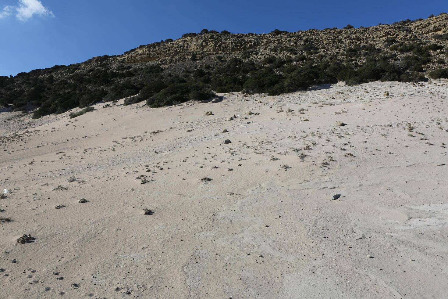 rocky seaside in Cyprus photo