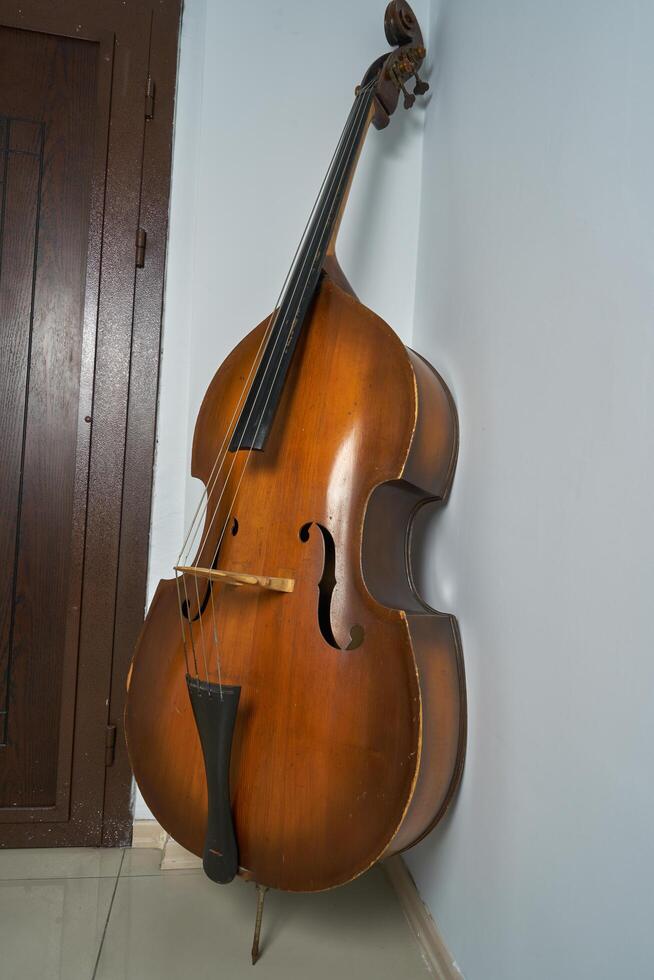 vintage double bass photo