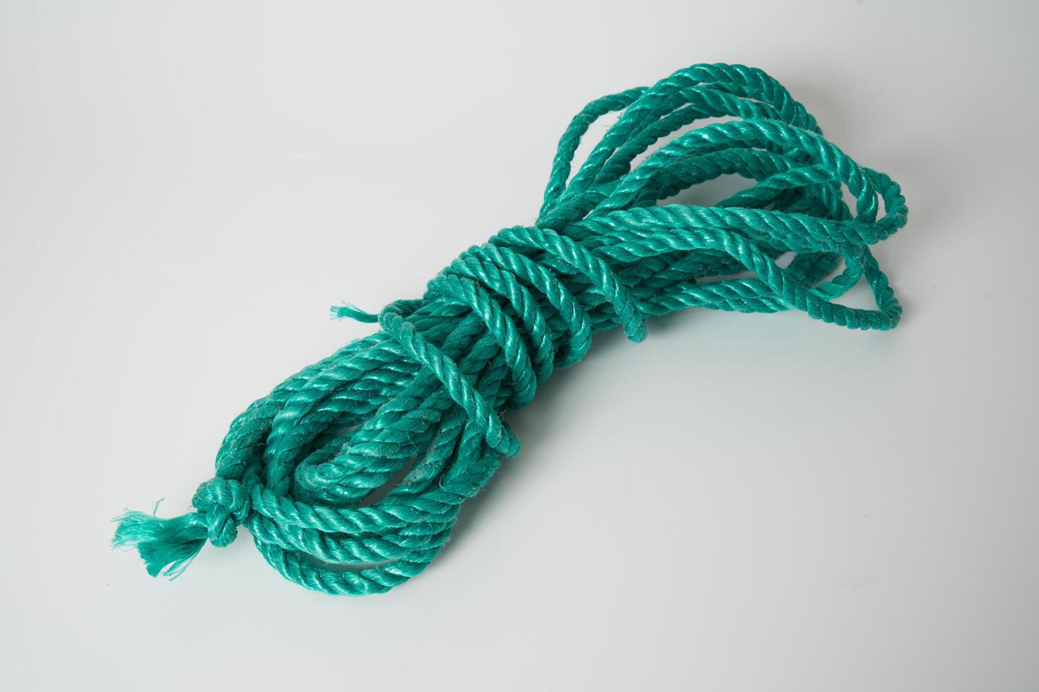 Green plastic rope photo