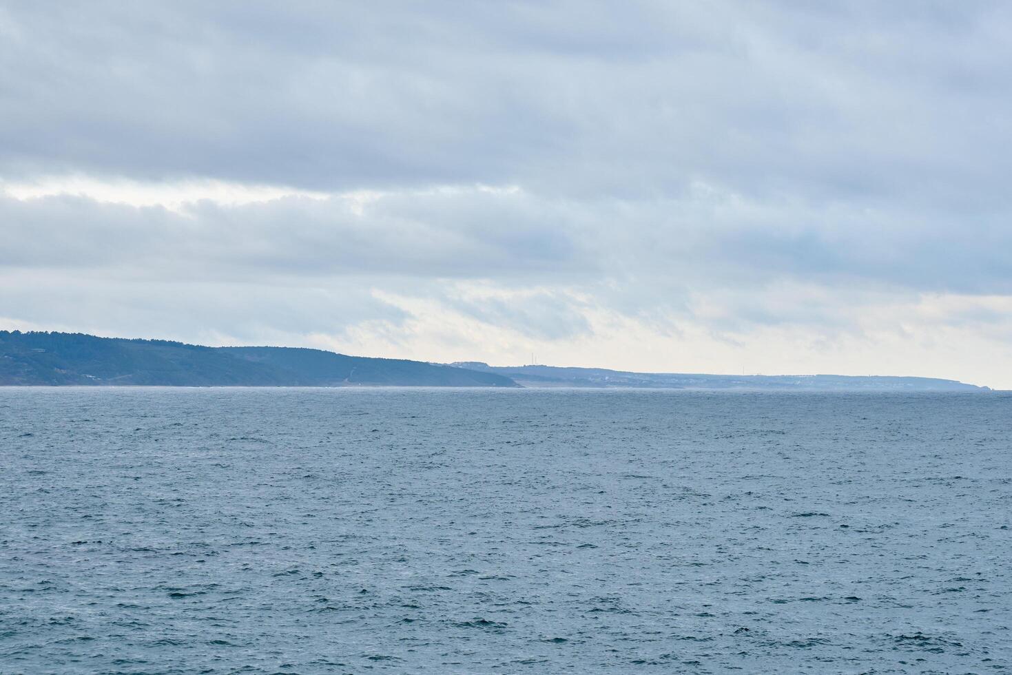 Winter sea and sky photo