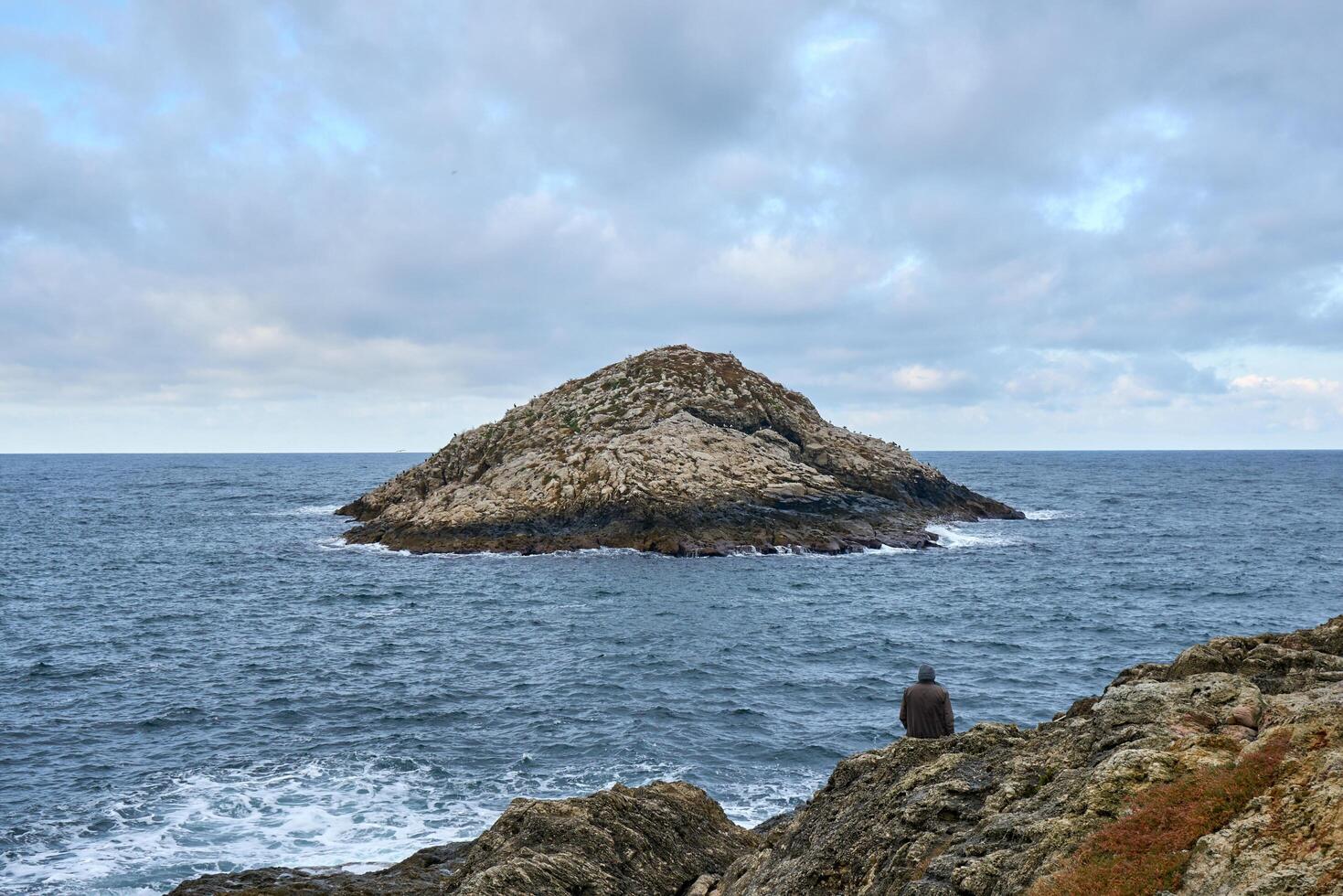 a deserted island in winter photo