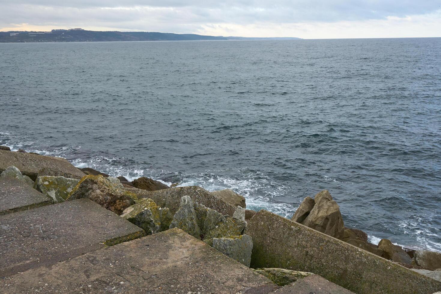 Winter sea and sky photo