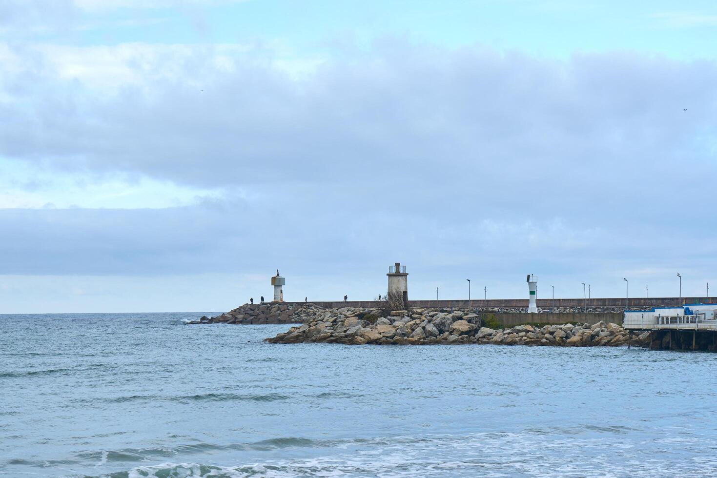 Winter sea and sky photo