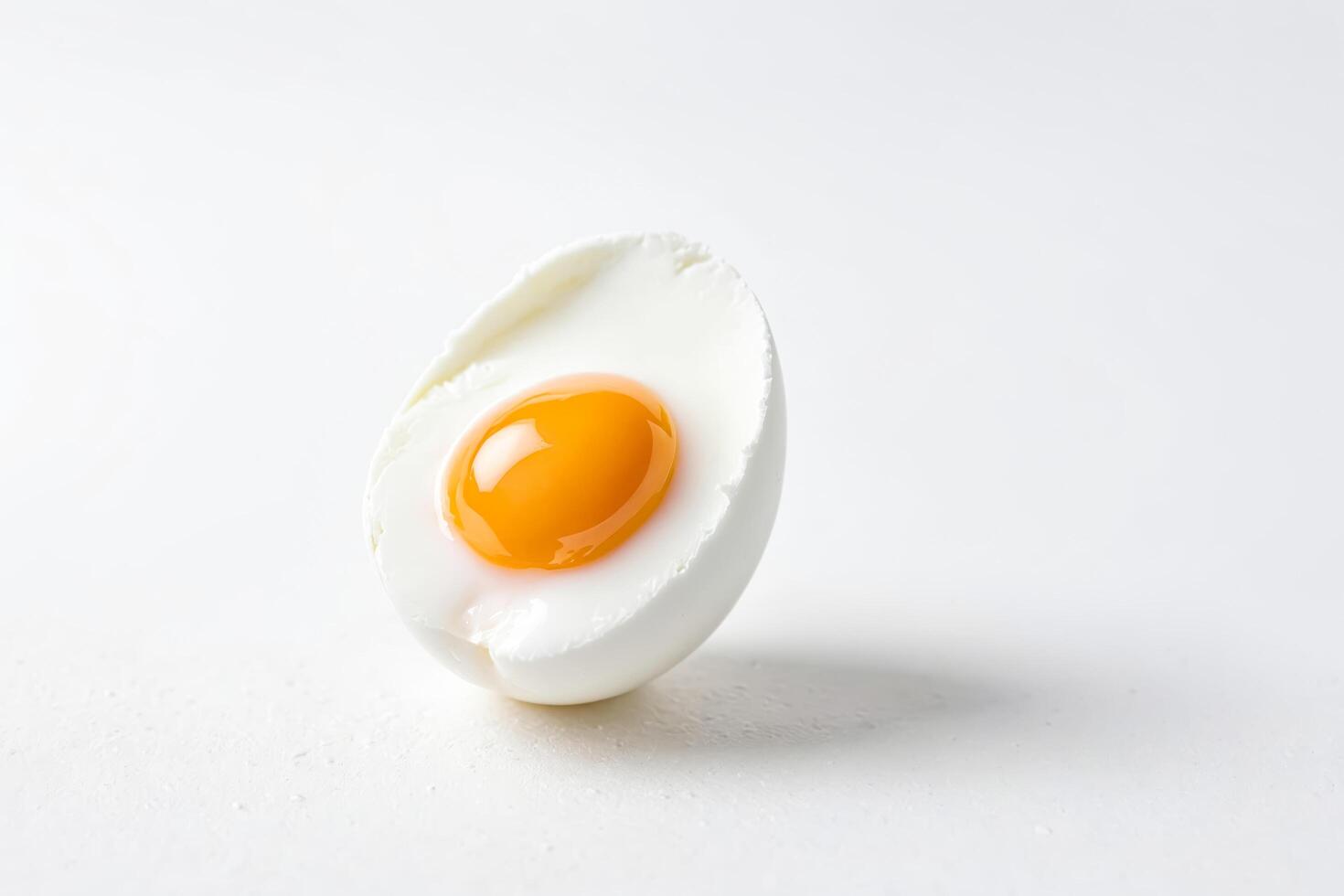 A Fried Egg on a White Plate photo