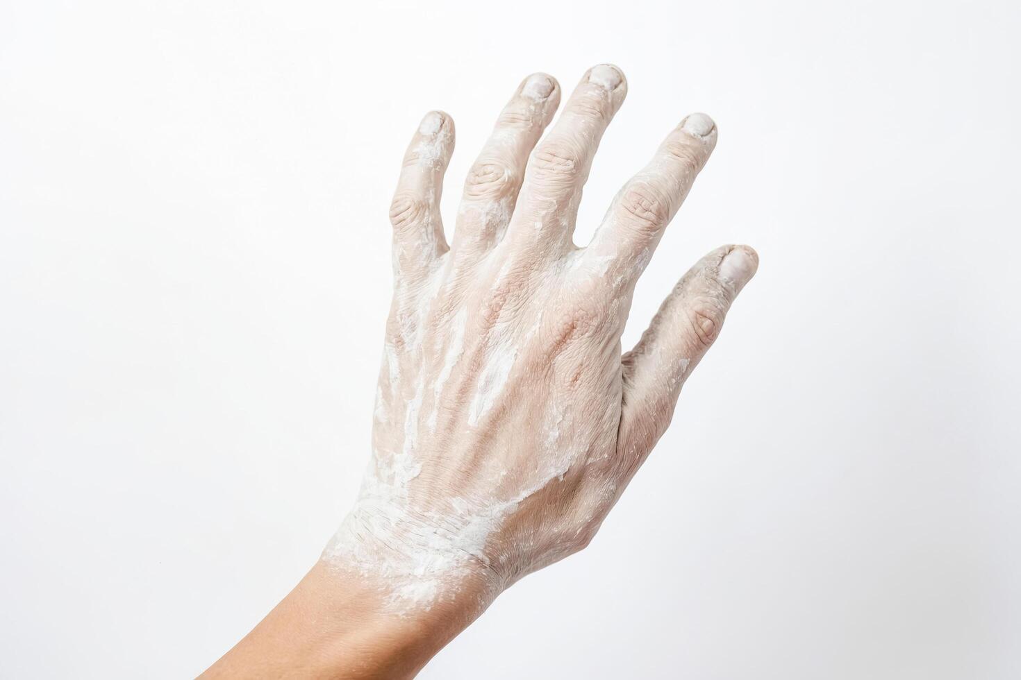 Hand with White Substance photo
