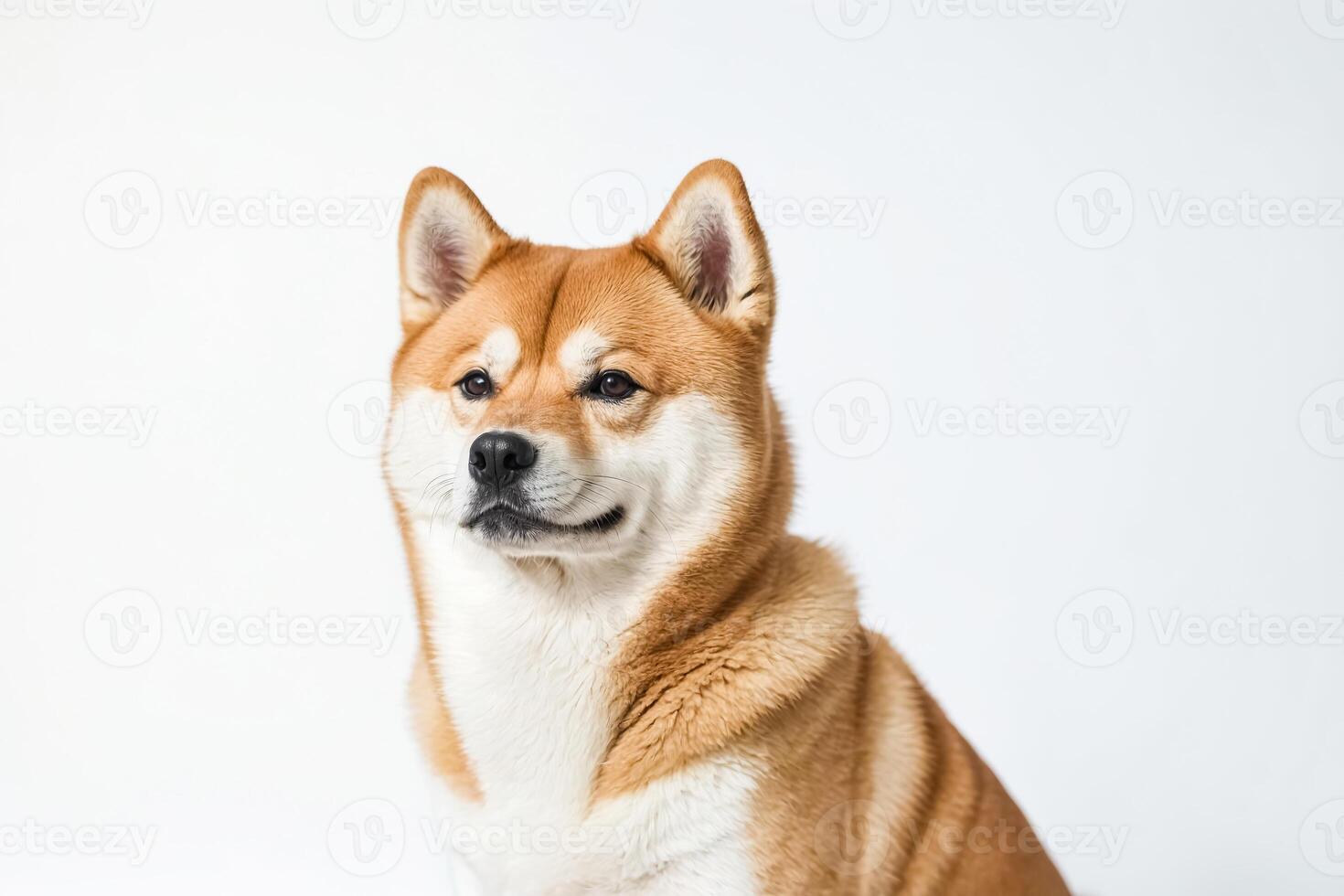 Close-up of a Shiba Inu Dog's Face photo