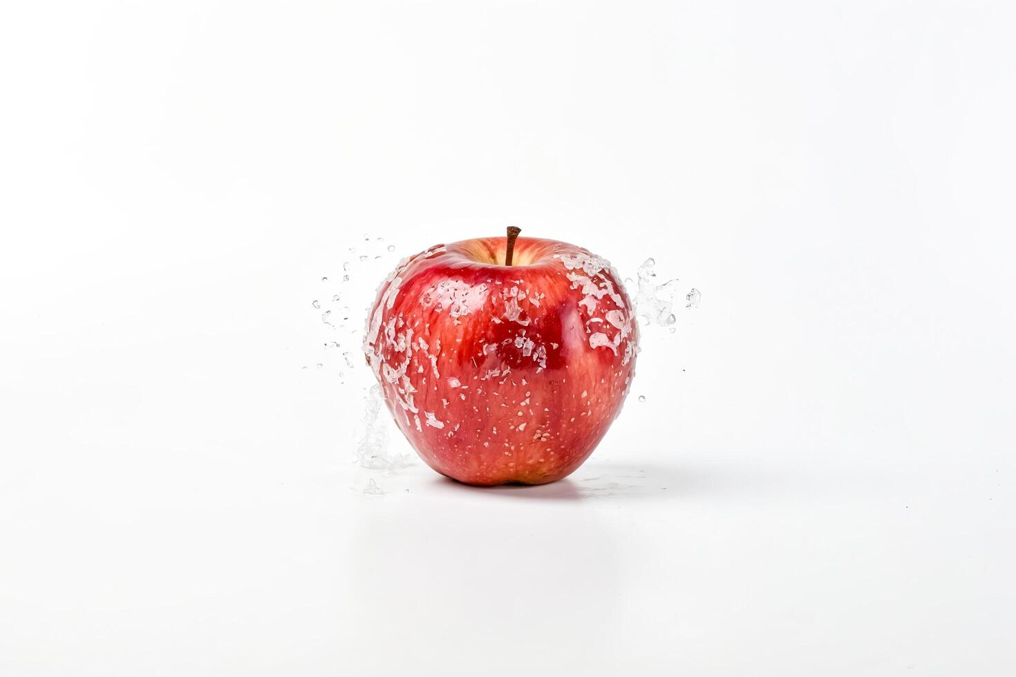 Red Apple With Water Drops photo