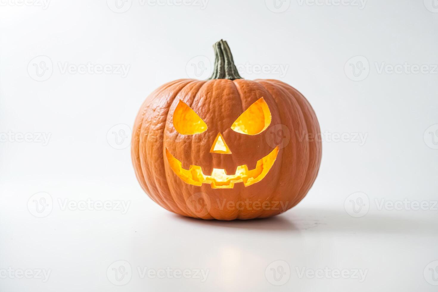 Jack-o'-lantern with Glowing Face photo