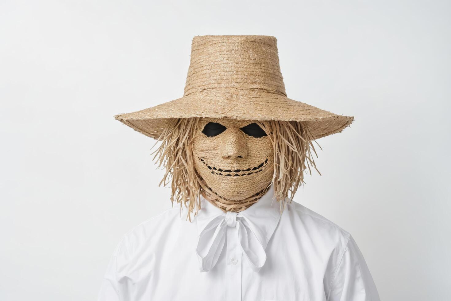 Scarecrow with Straw Hat photo