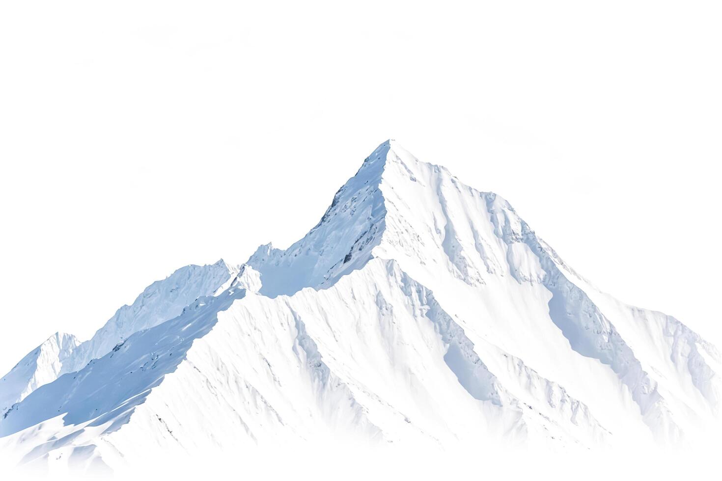 Majestic Snow-Capped Mountain Peak photo