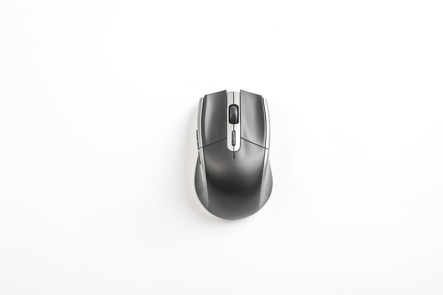 Wireless Computer Mouse on White Background photo