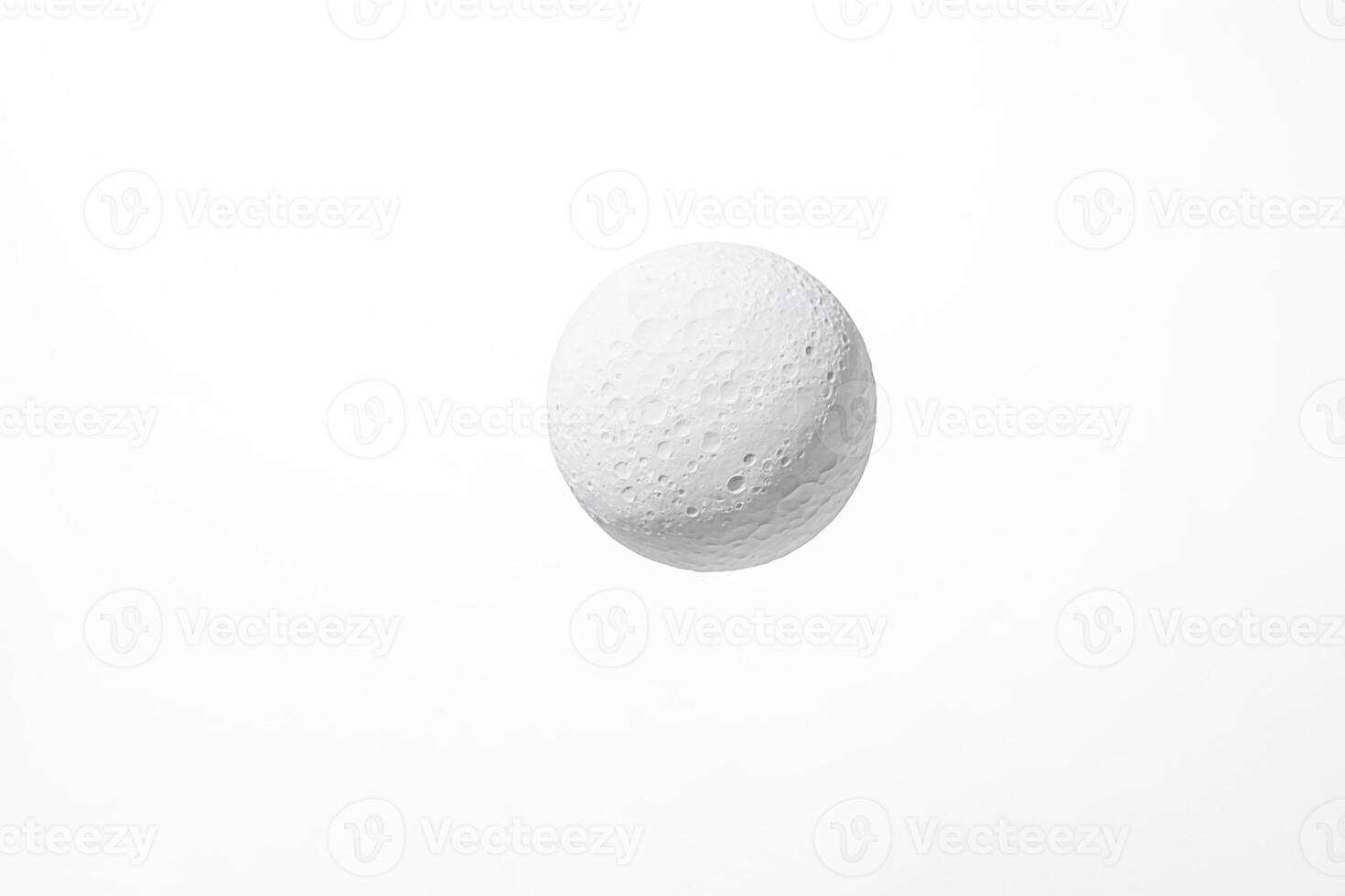 White Moon on white background photo