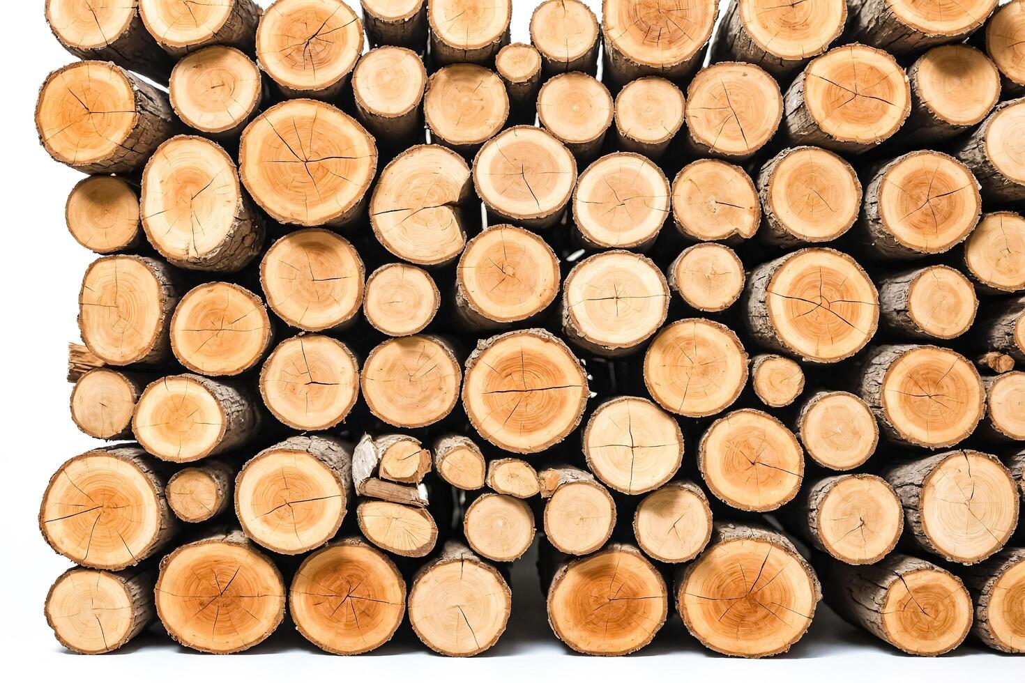 Stack of Wood Logs photo
