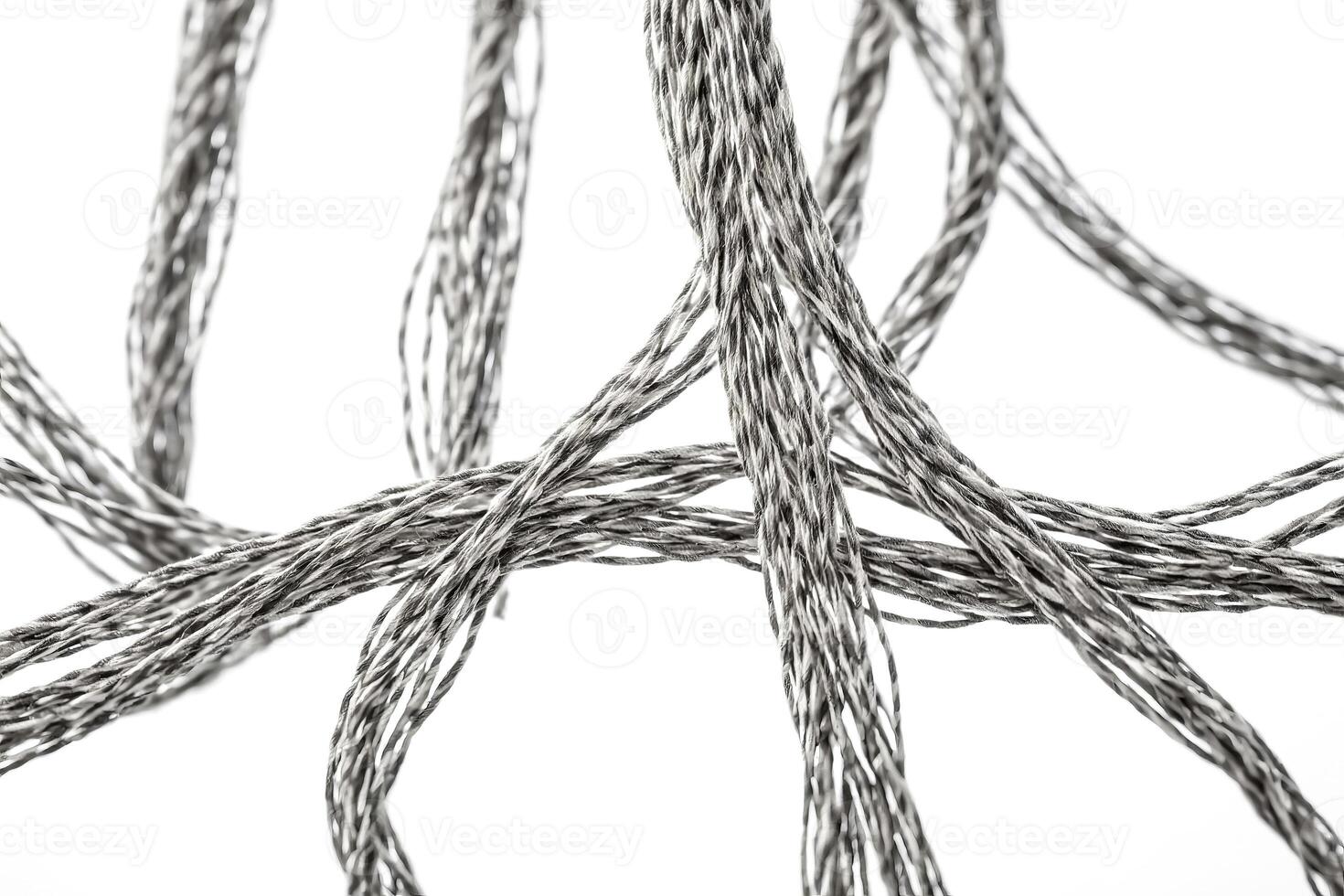 Close Up of Grey Twine photo