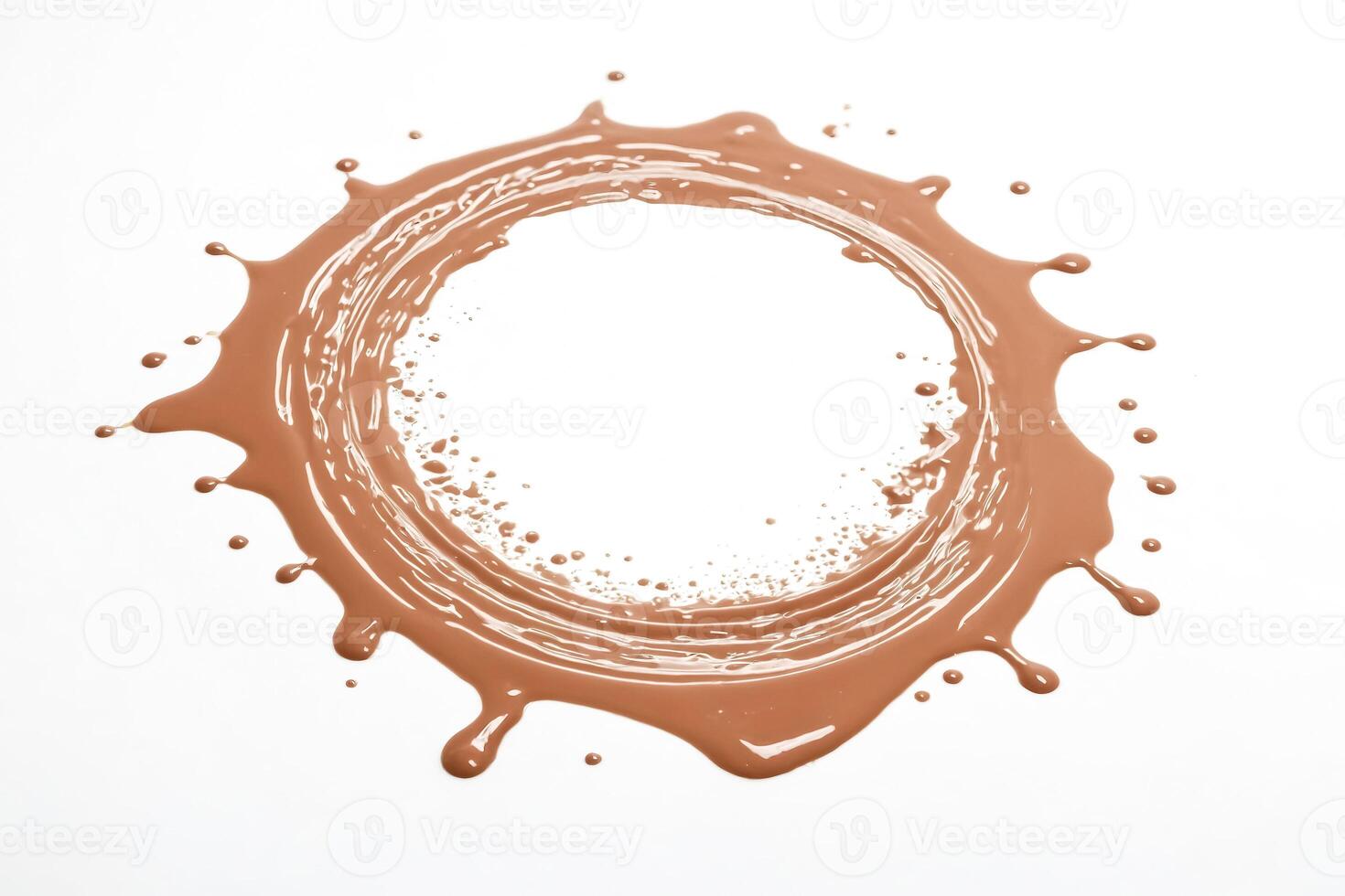 Circular Brown Liquid Splash photo