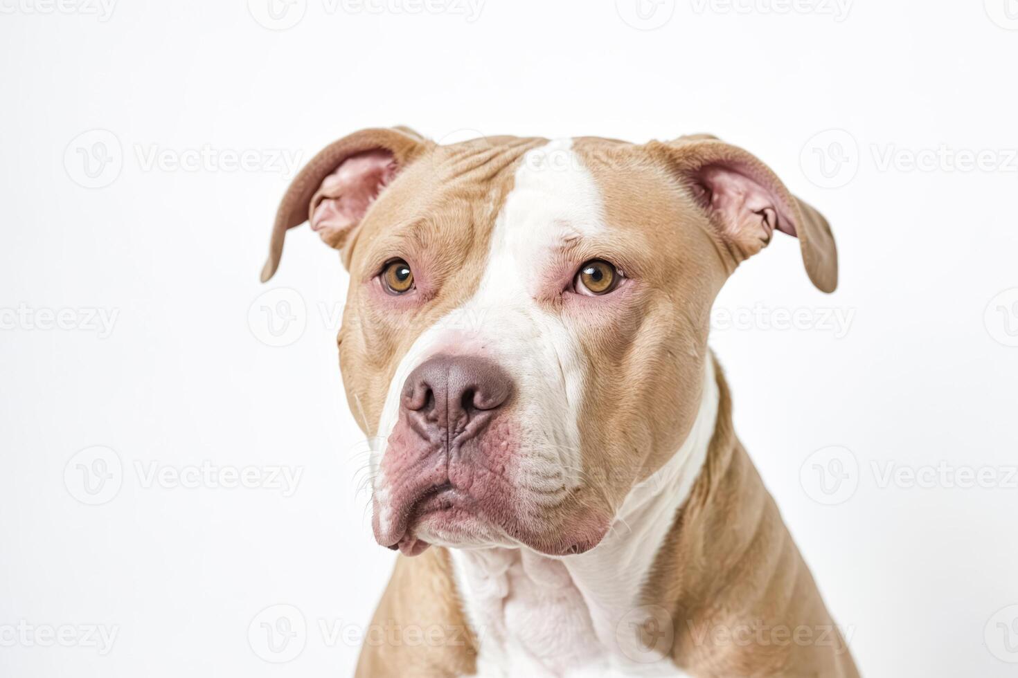 Close-up of a Pitbull's Face photo