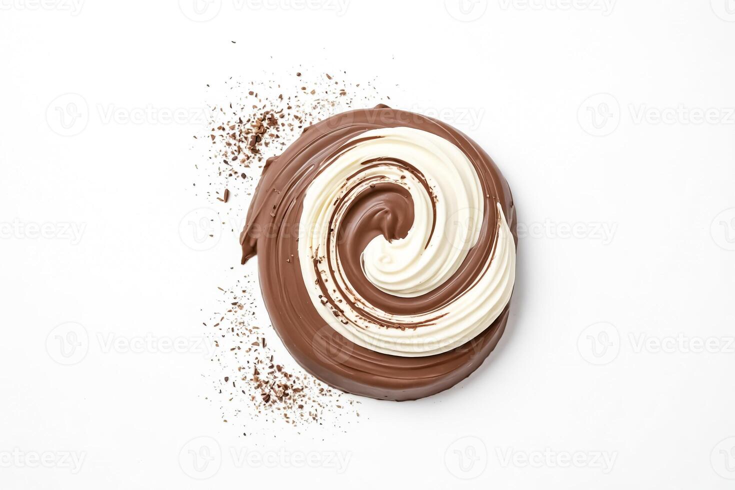 Milk Chocolate and Dark Chocolate Swirl photo