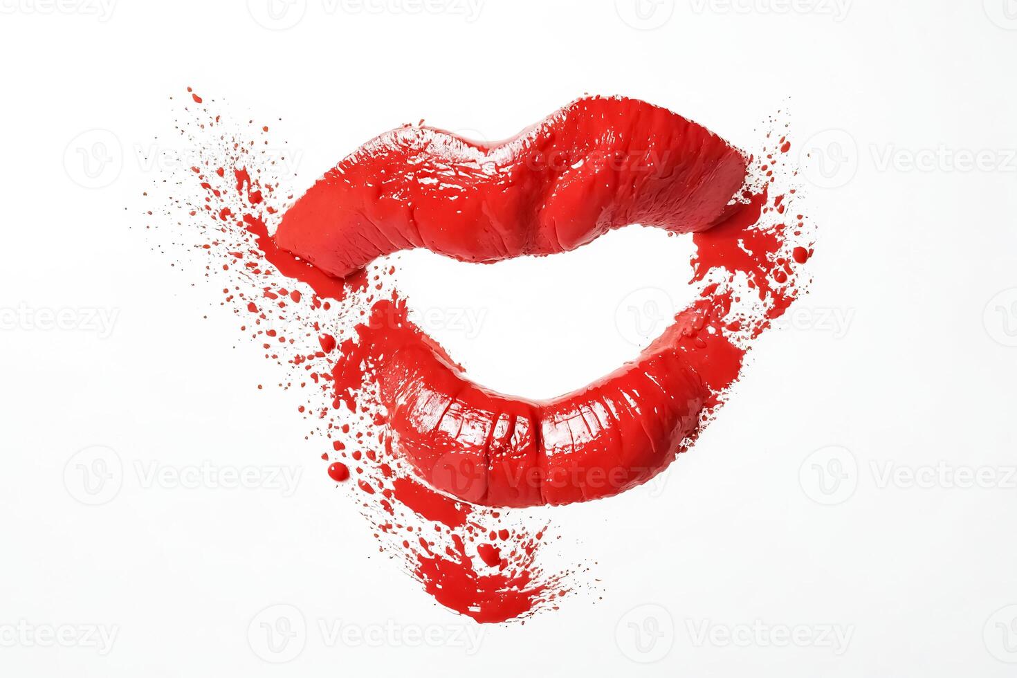 Red Lipstick Splashes photo