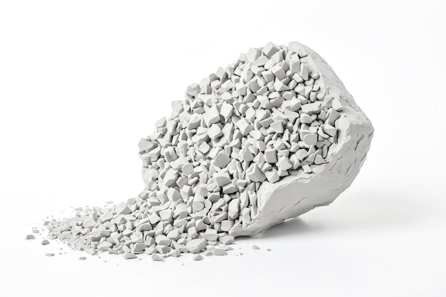 White Clay Crumbling and Breaking Apart photo