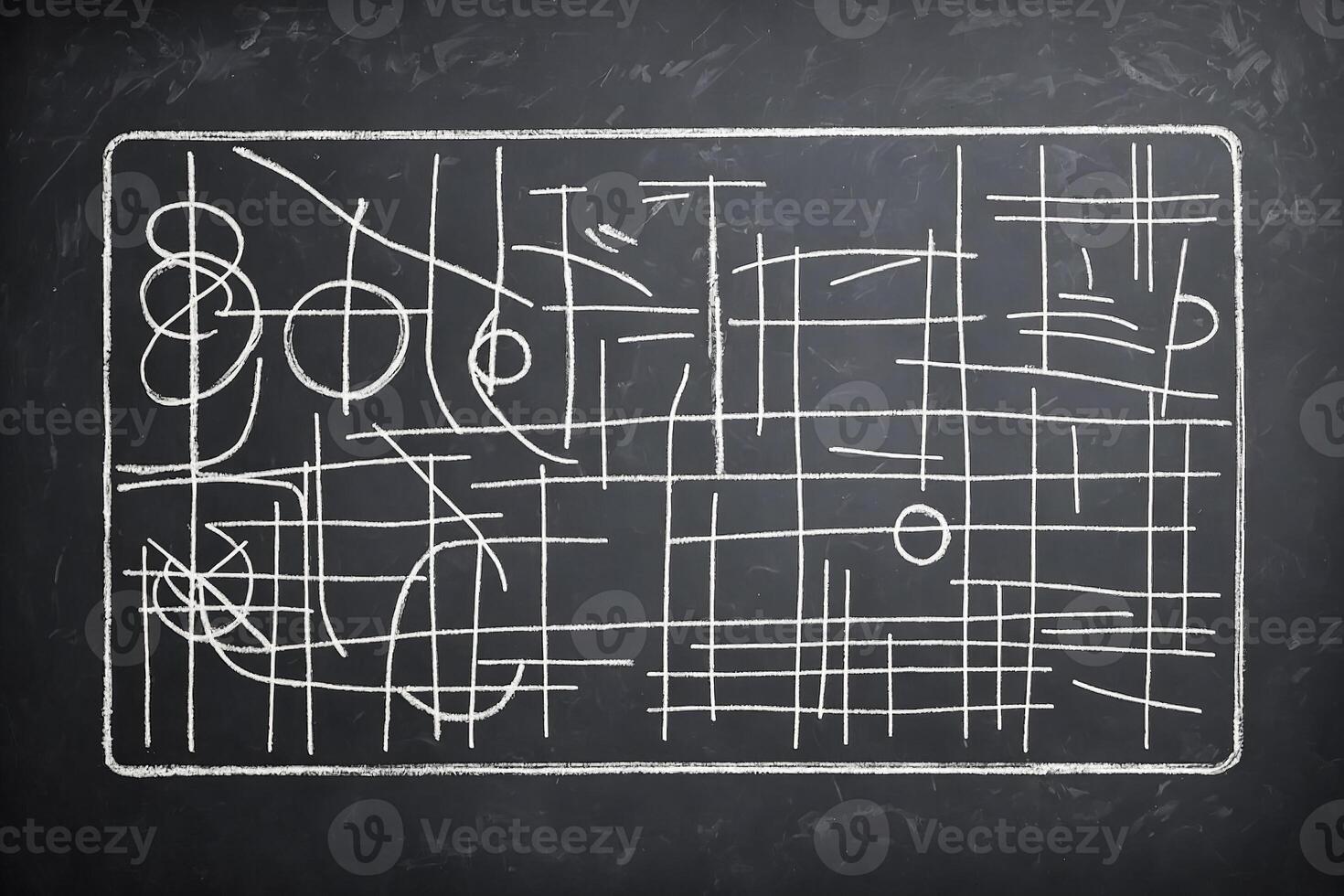 Abstract Chalkboard Drawing photo