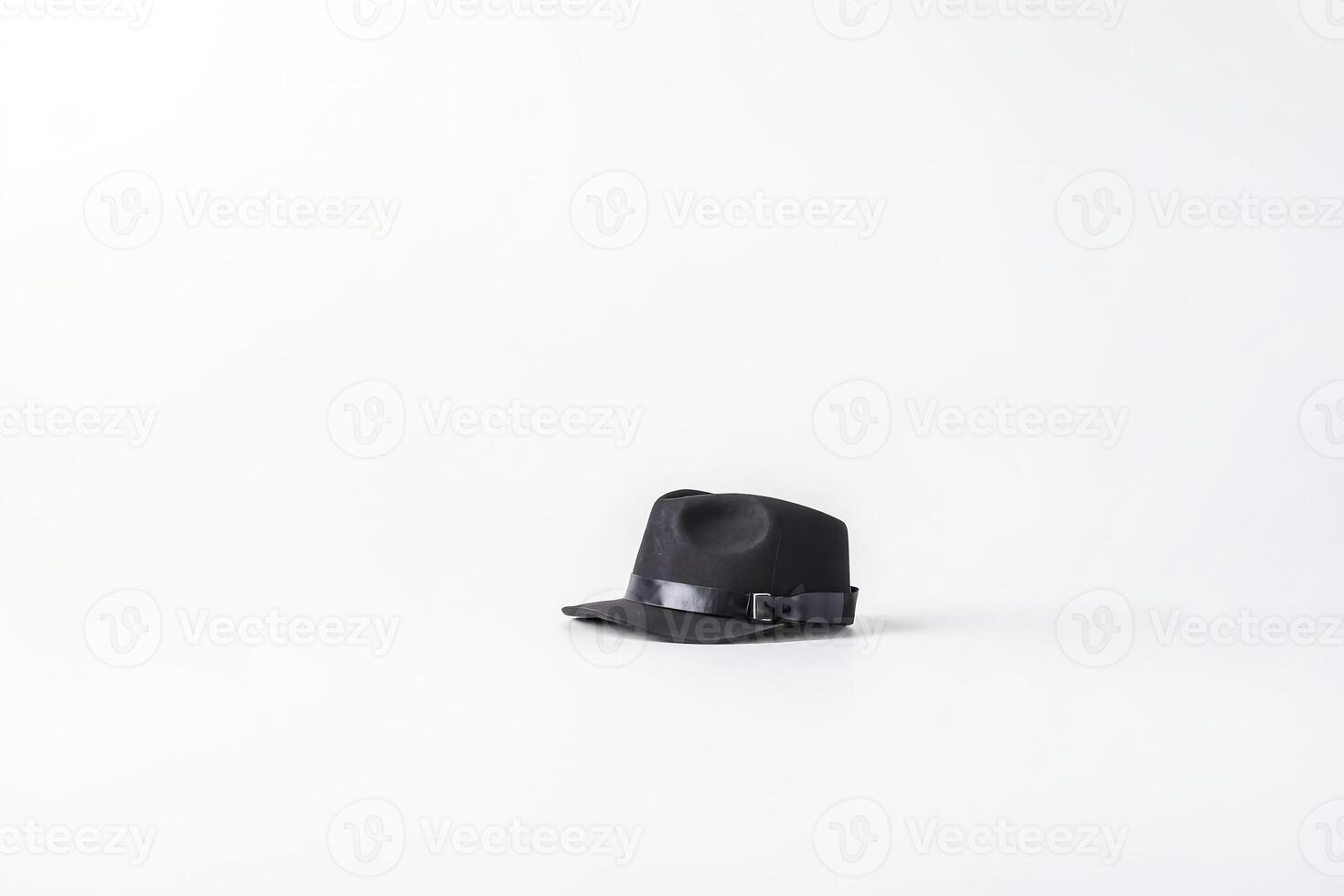 Black Hat on White Background photo