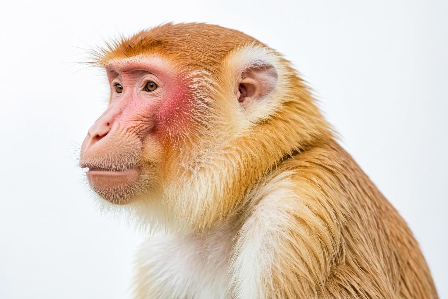 Close-up Portrait of a Red-Headed Monkey photo