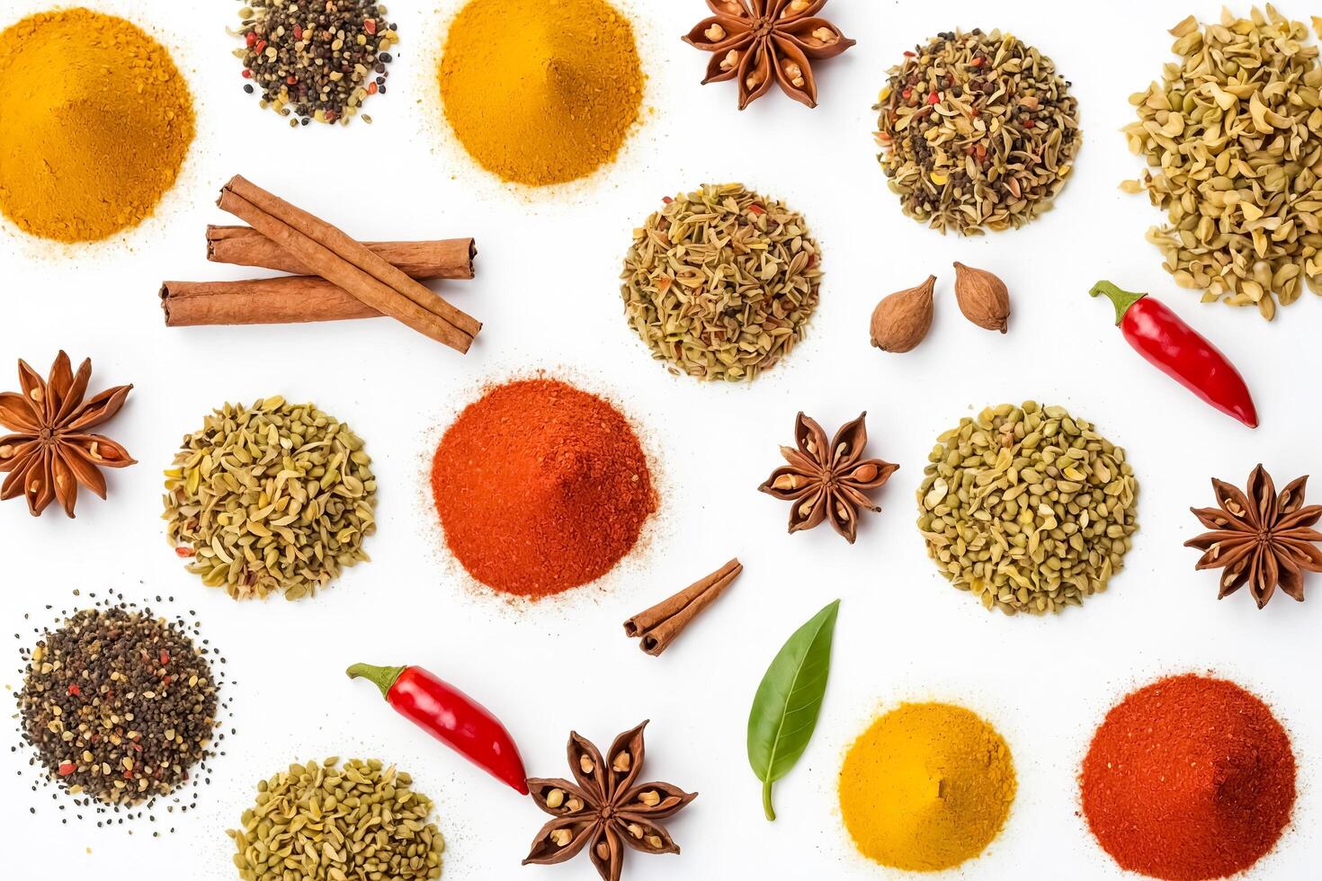 Assortment of Spices and Herbs photo
