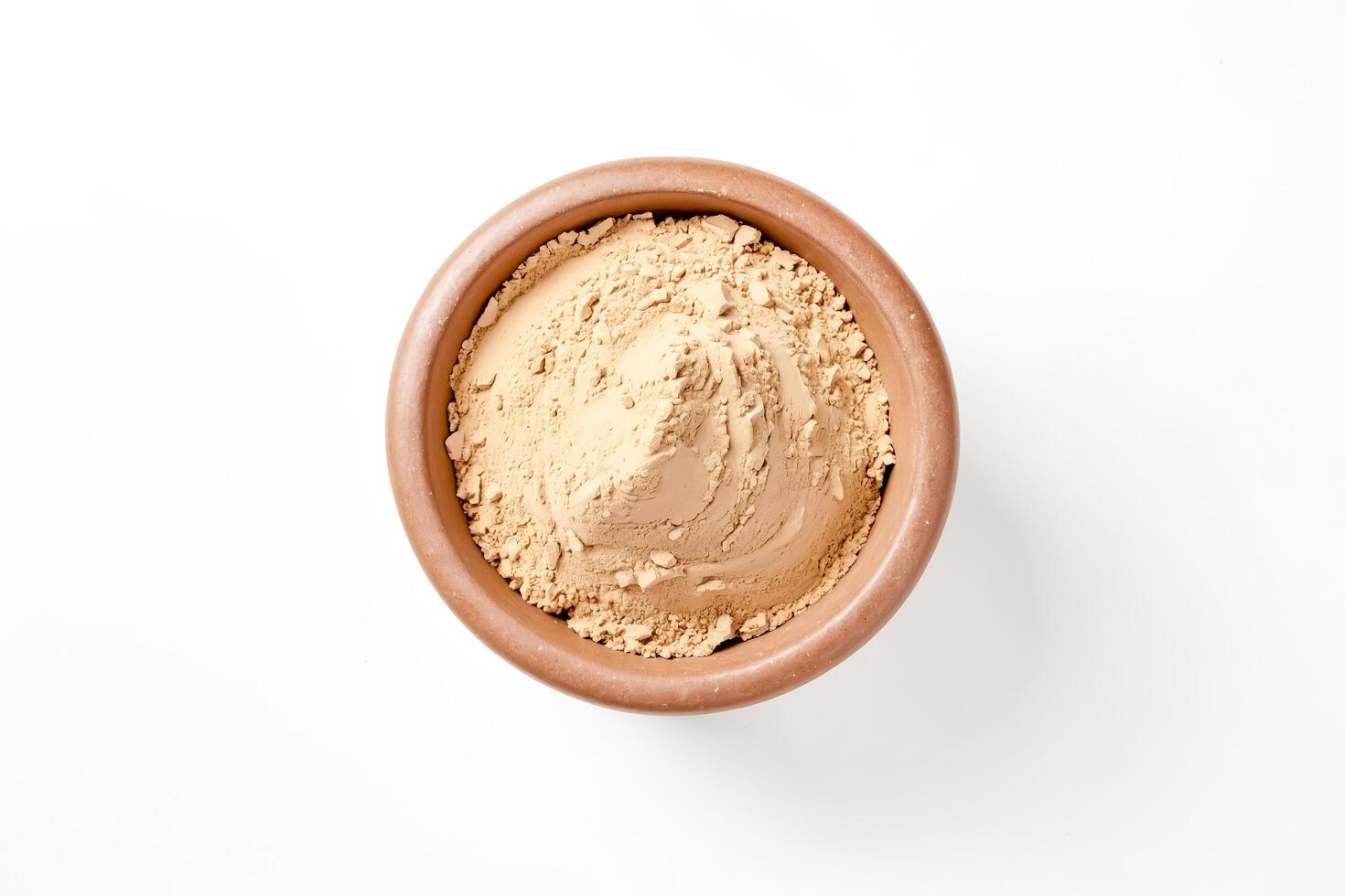 Clay Powder in a Clay Bowl photo