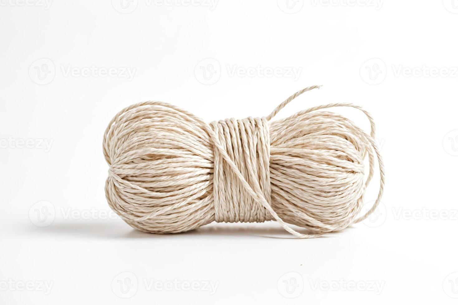 Close-up of a Roll of Hemp Rope photo