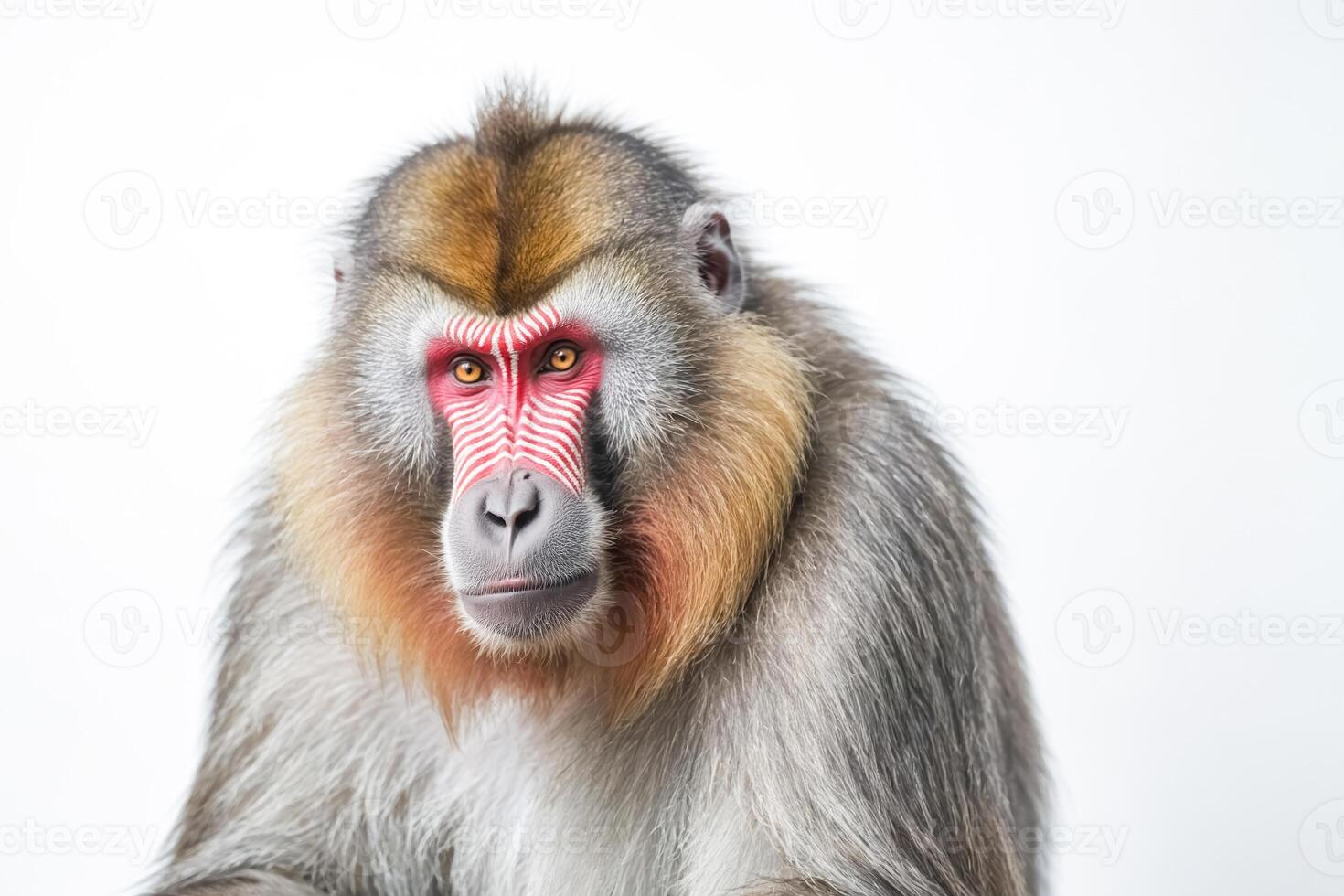 Close-up of a mandrill monkey photo