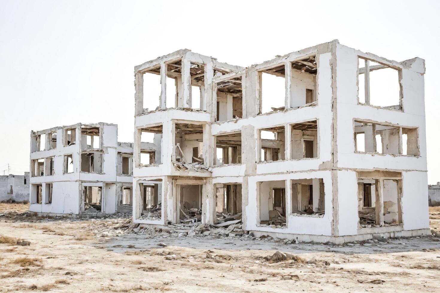 Abandoned building ruin photo