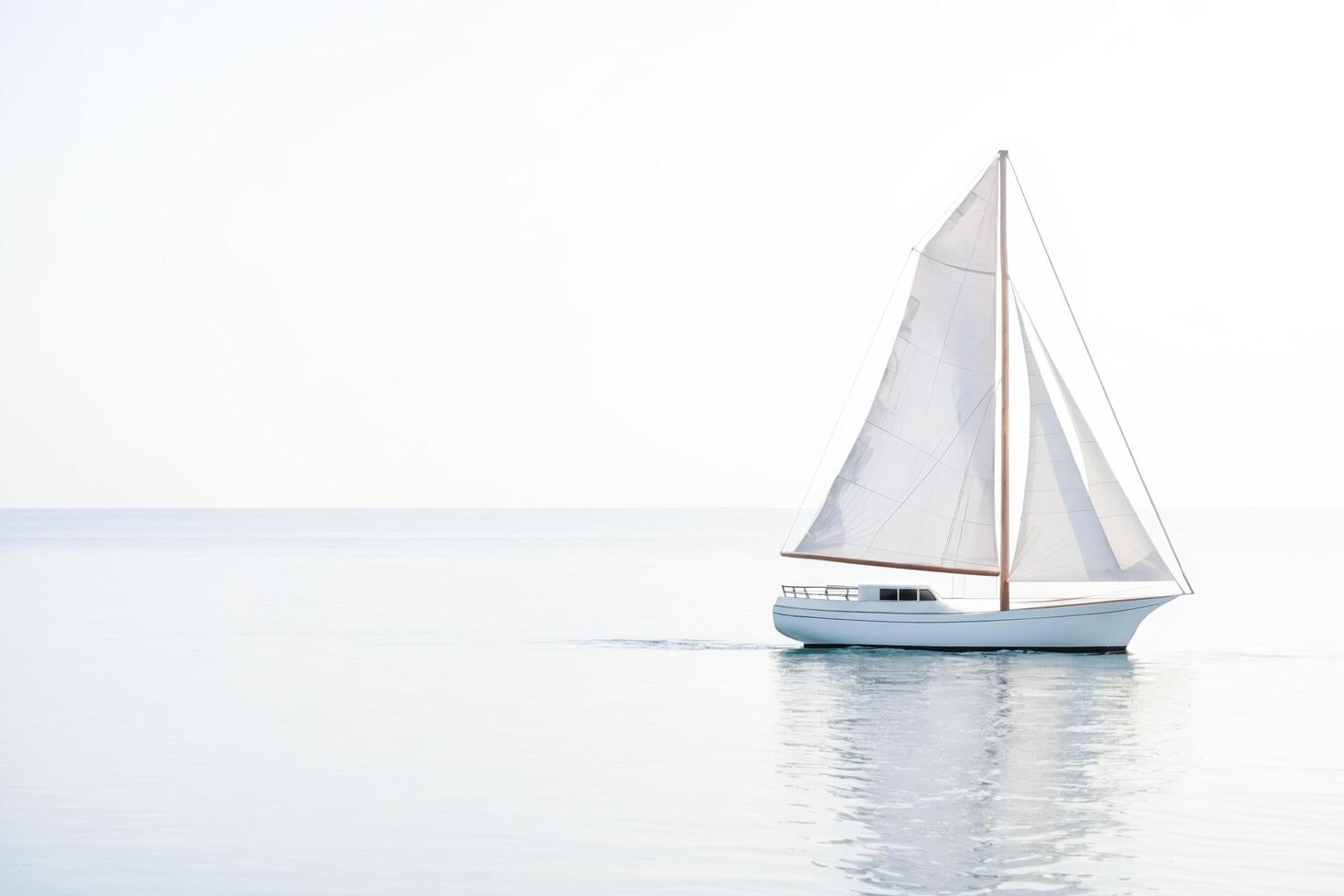Sailboat on a calm sea photo
