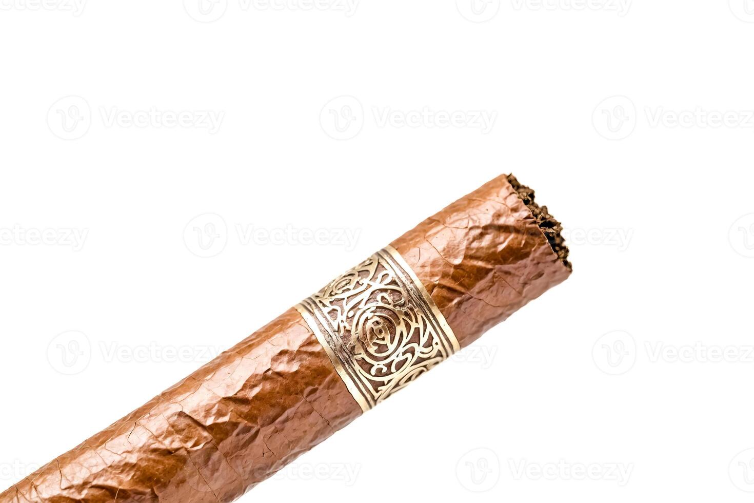 Close-up of a Cuban Cigar photo
