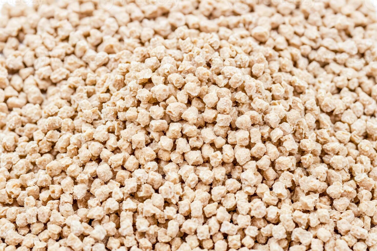 Close up of Soy Meat Crumbles photo