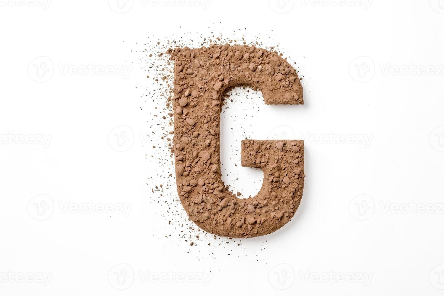Cocoa Powder Letter G photo