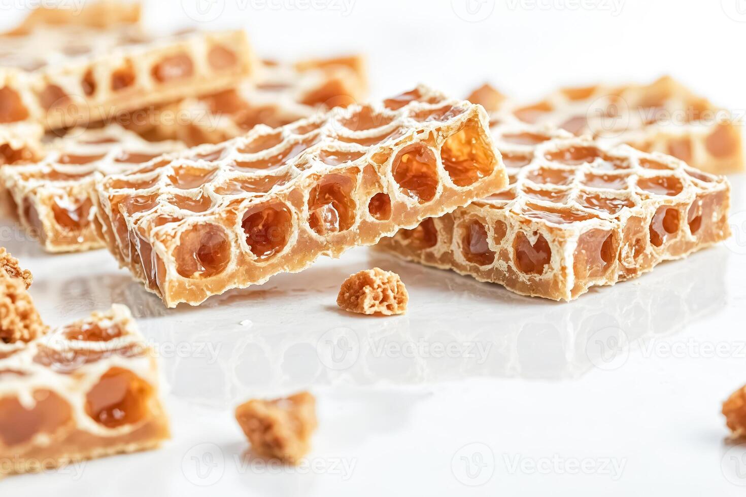 Honeycomb Candy Close-Up photo