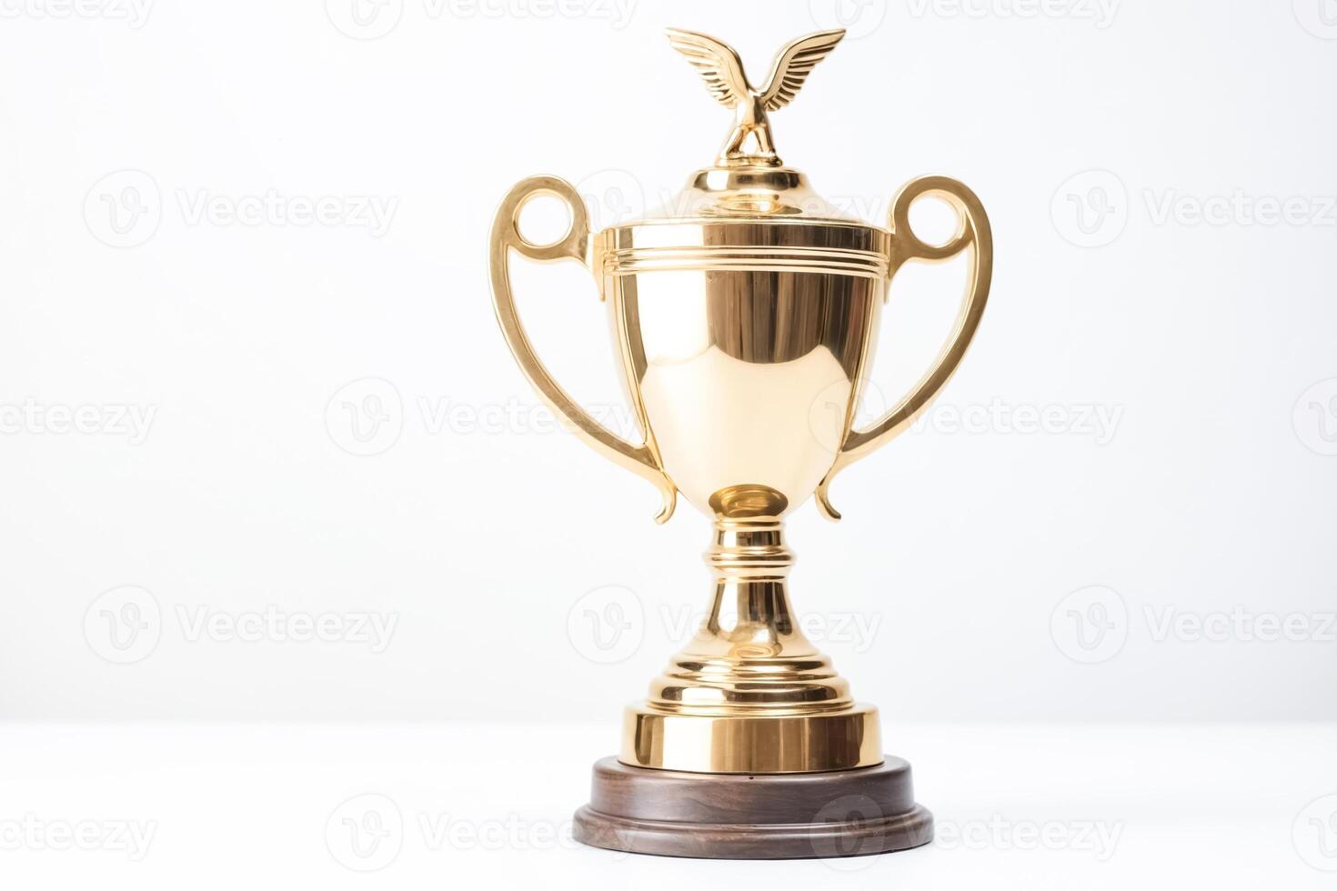 Gold Cup on a white background. photo