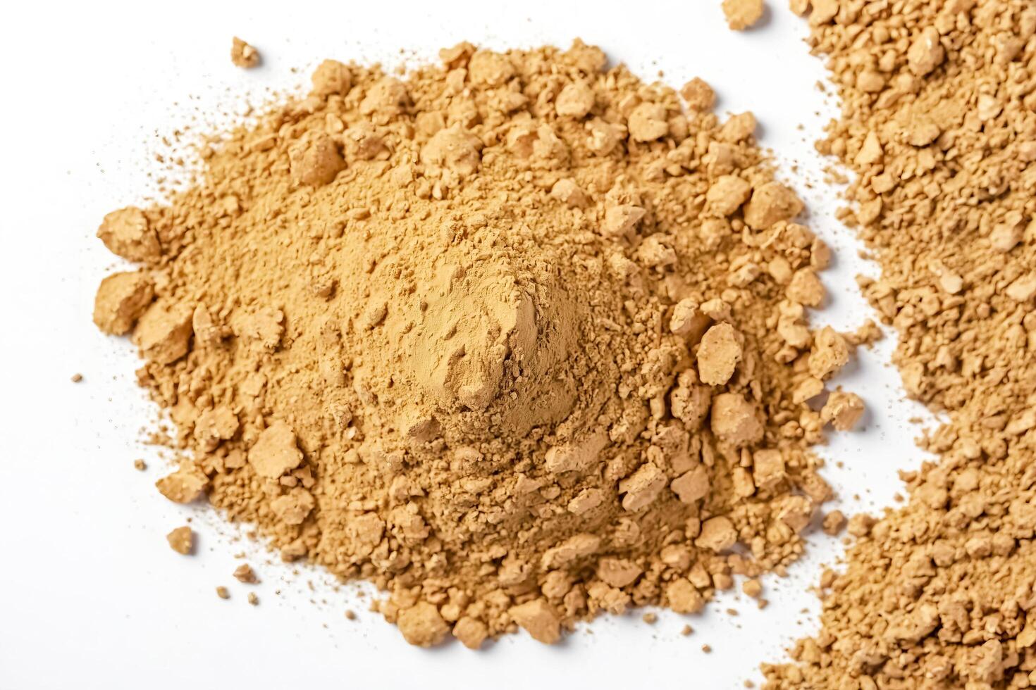 Close-up of a Heap of Ground Nutmeg photo