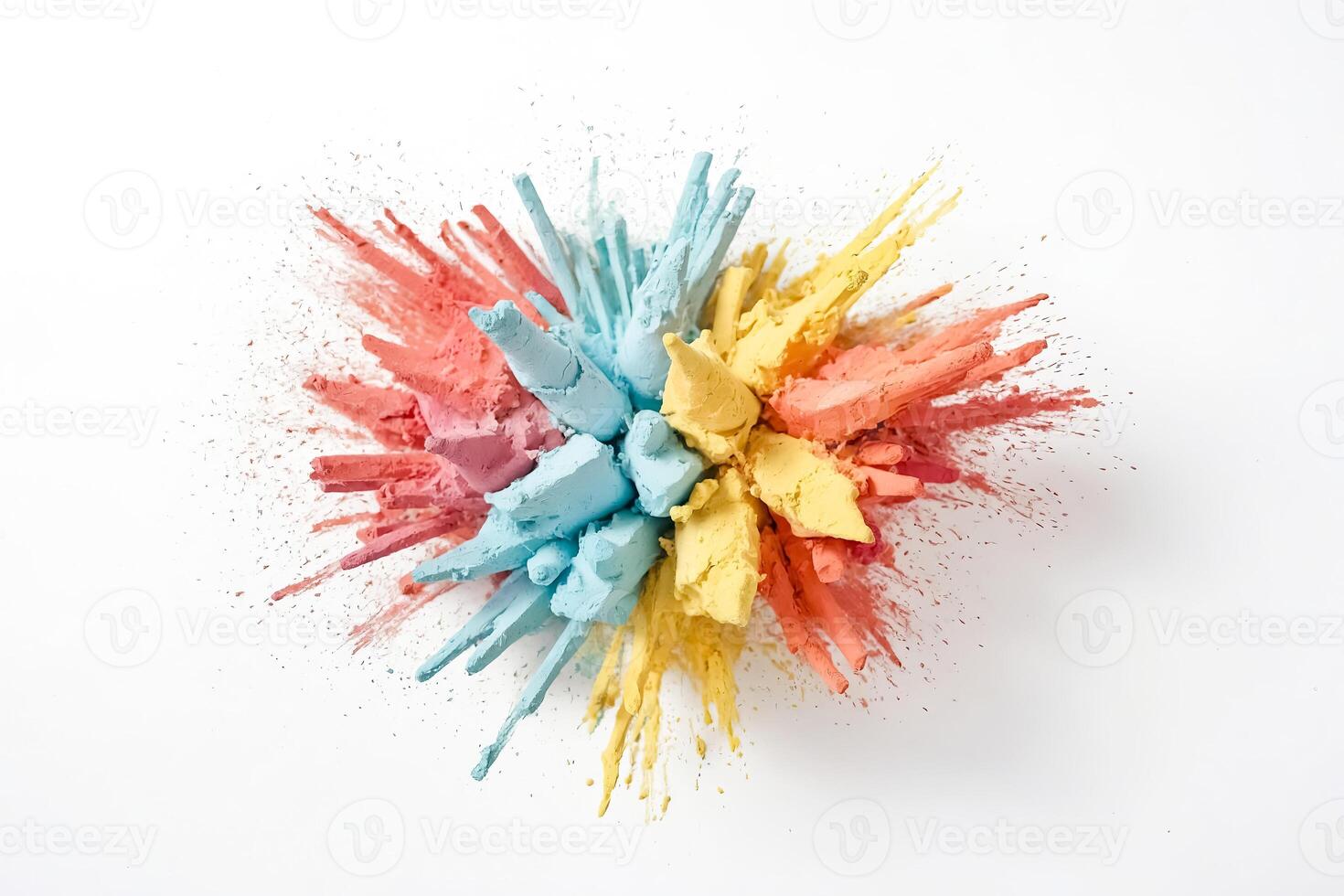 Colorful Chalk Explosion photo