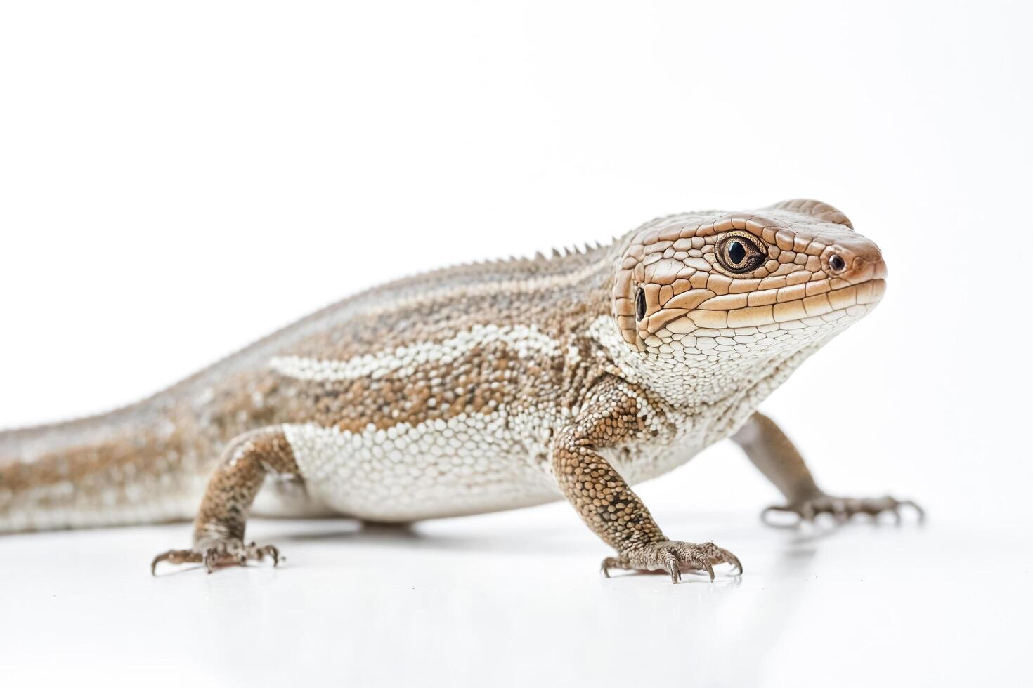 Lizard on a White Background photo