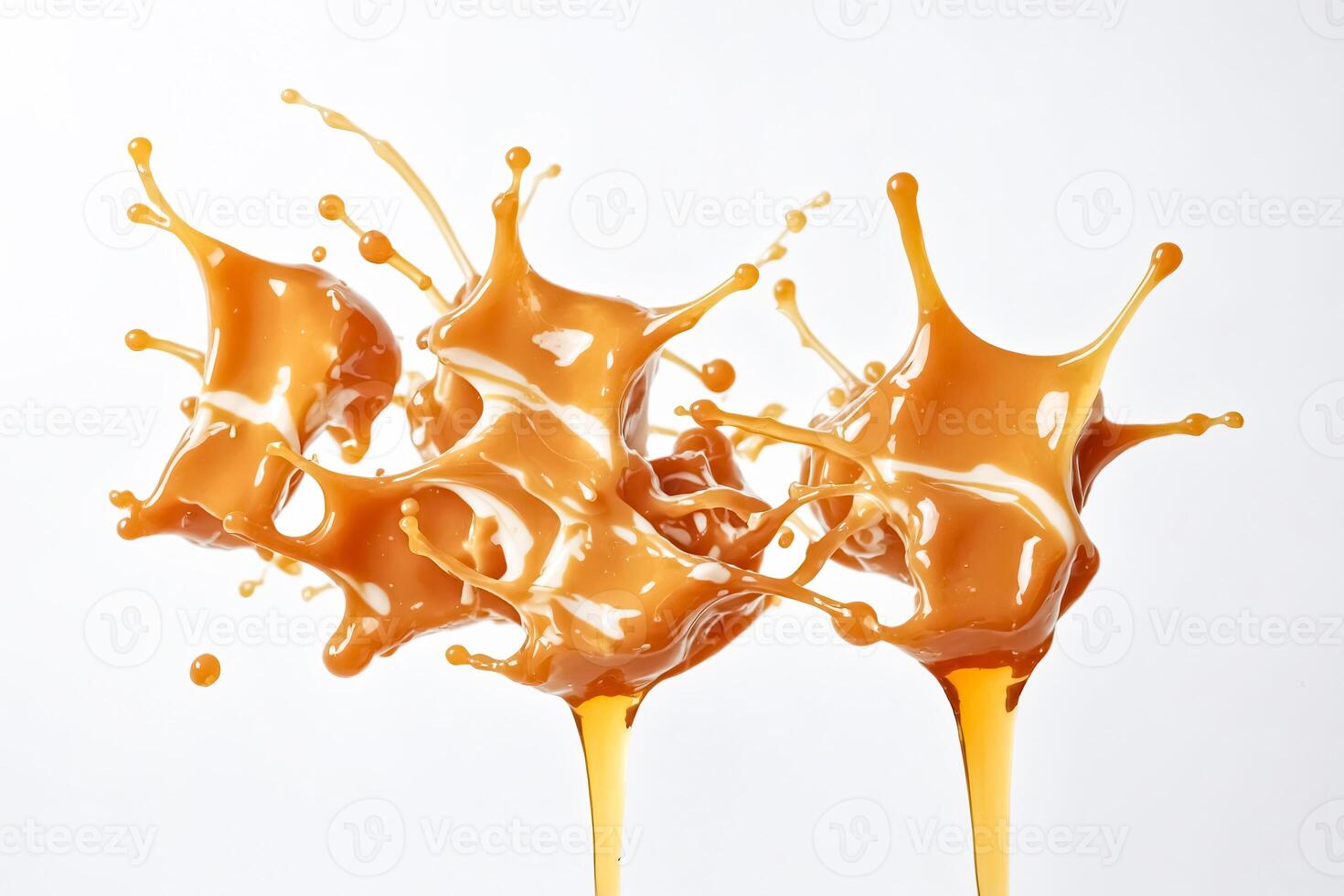 Caramel Sauce Splash photo